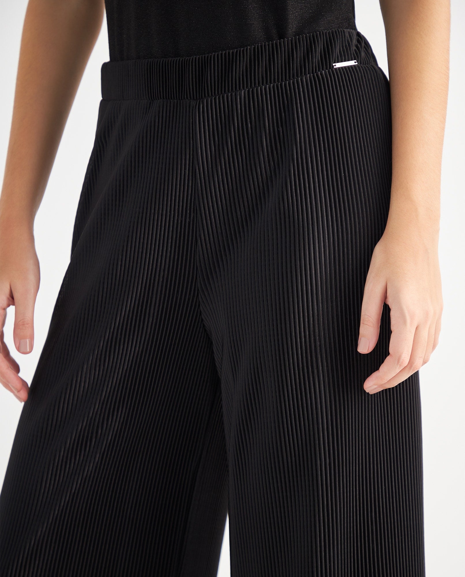 Pantalón de pretina elástica para mujer - Negro 34_439F007_NEG190303_5