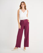 Pantalón de bota recta para mujer - Morado