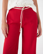 Pantalón elegante para mujer - Rojo