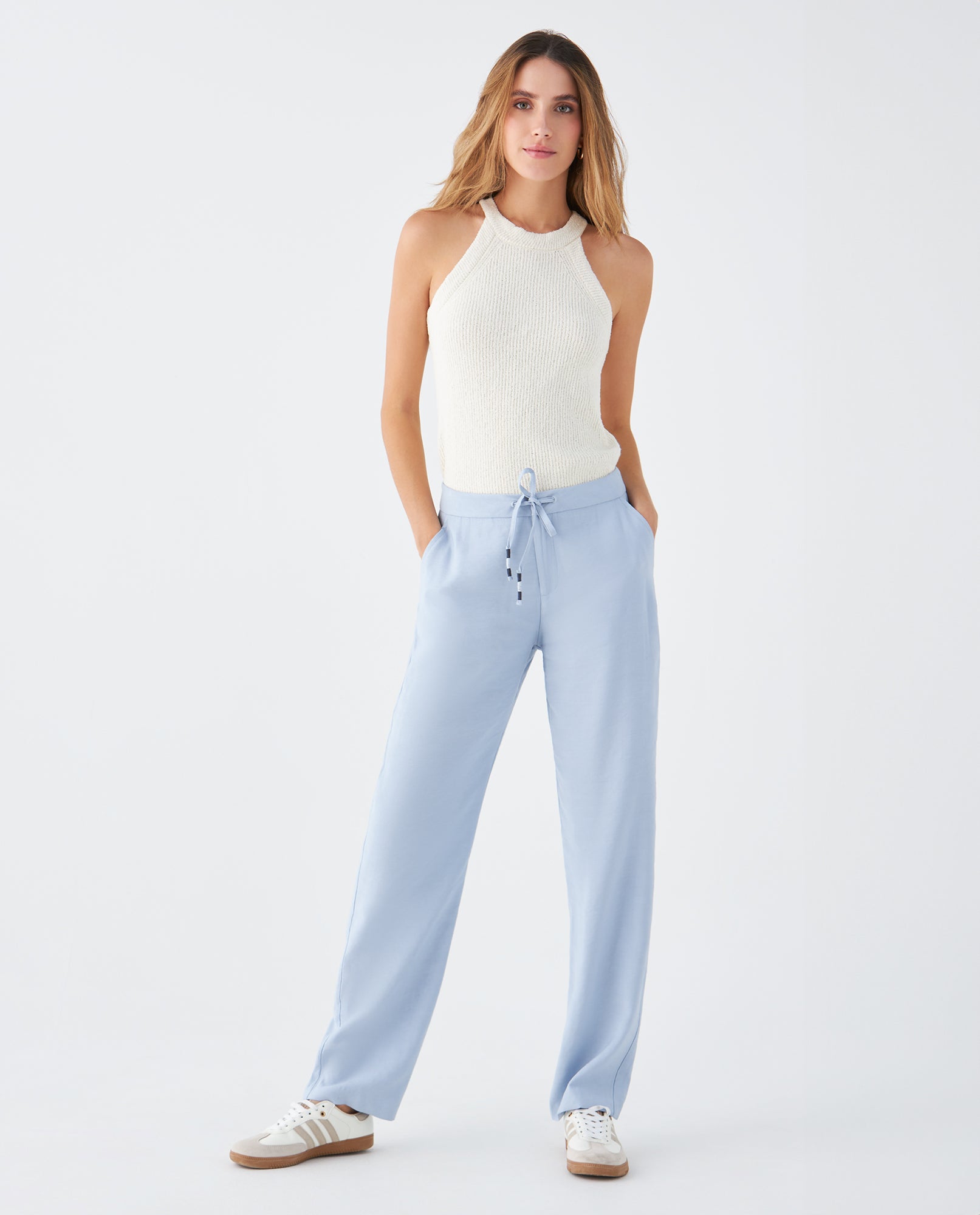 Pantalón clásico para mujer - Azul 34_439F020_AZU164013_0