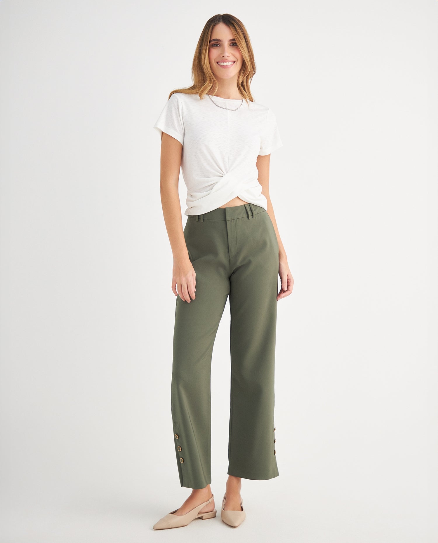 Pantalón elegante para mujer - Verde