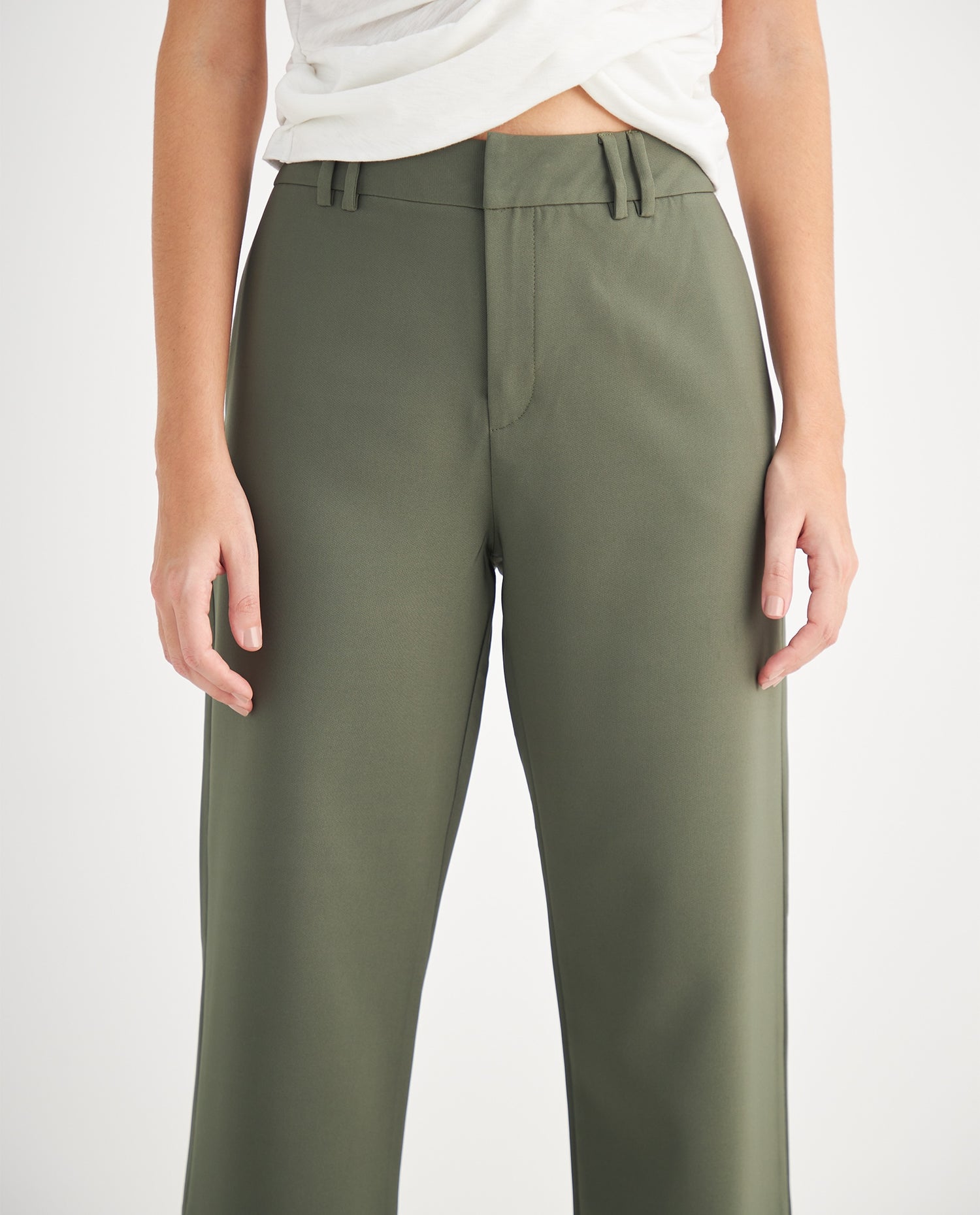 Pantalón elegante para mujer - Verde