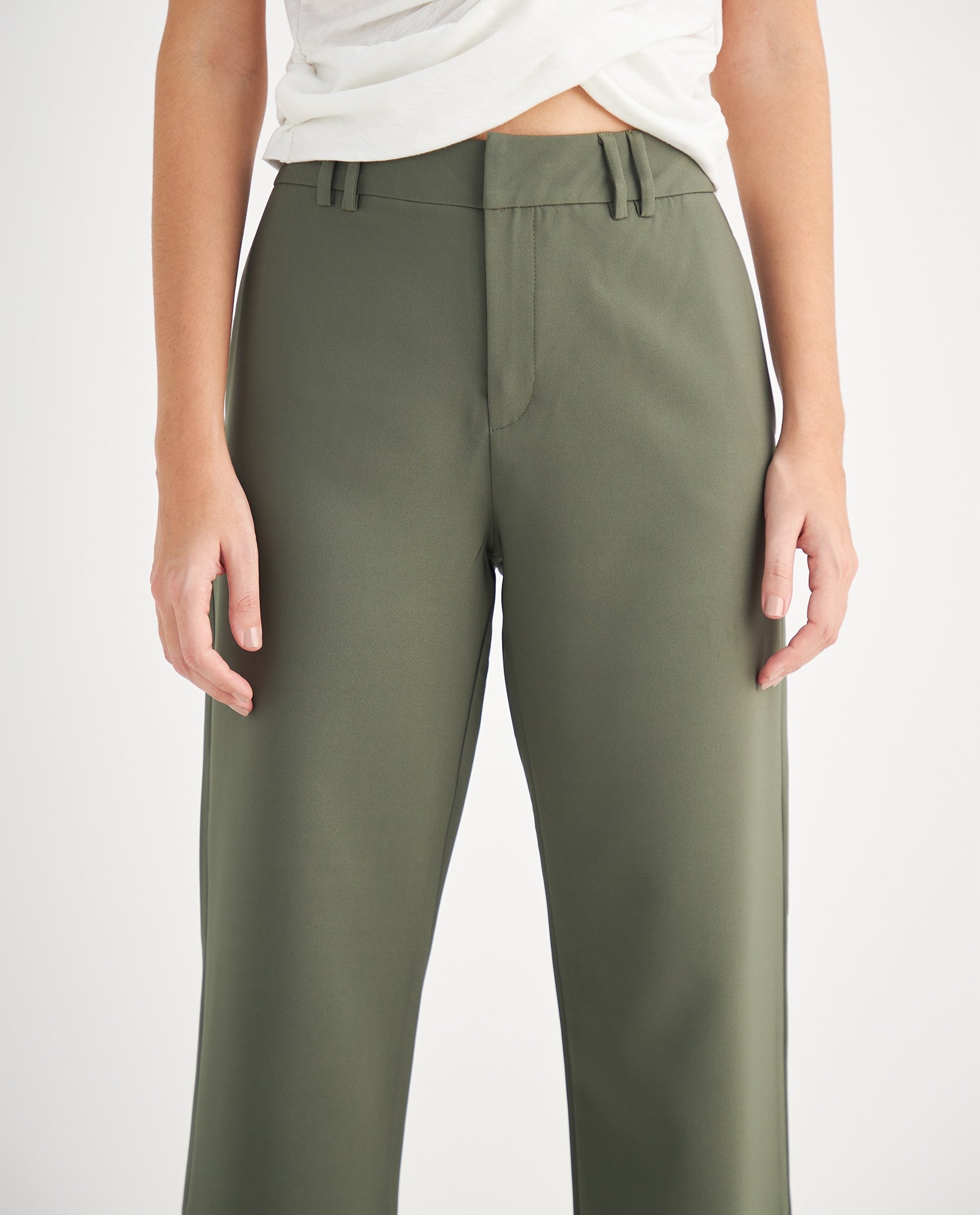Pantalón elegante para mujer - Verde 34_439F021_VER190419_5