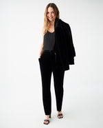 Pantalón tipo gamuza para mujer - Negro