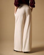 Pantalón Wide Leg con Cinturón - Blanco