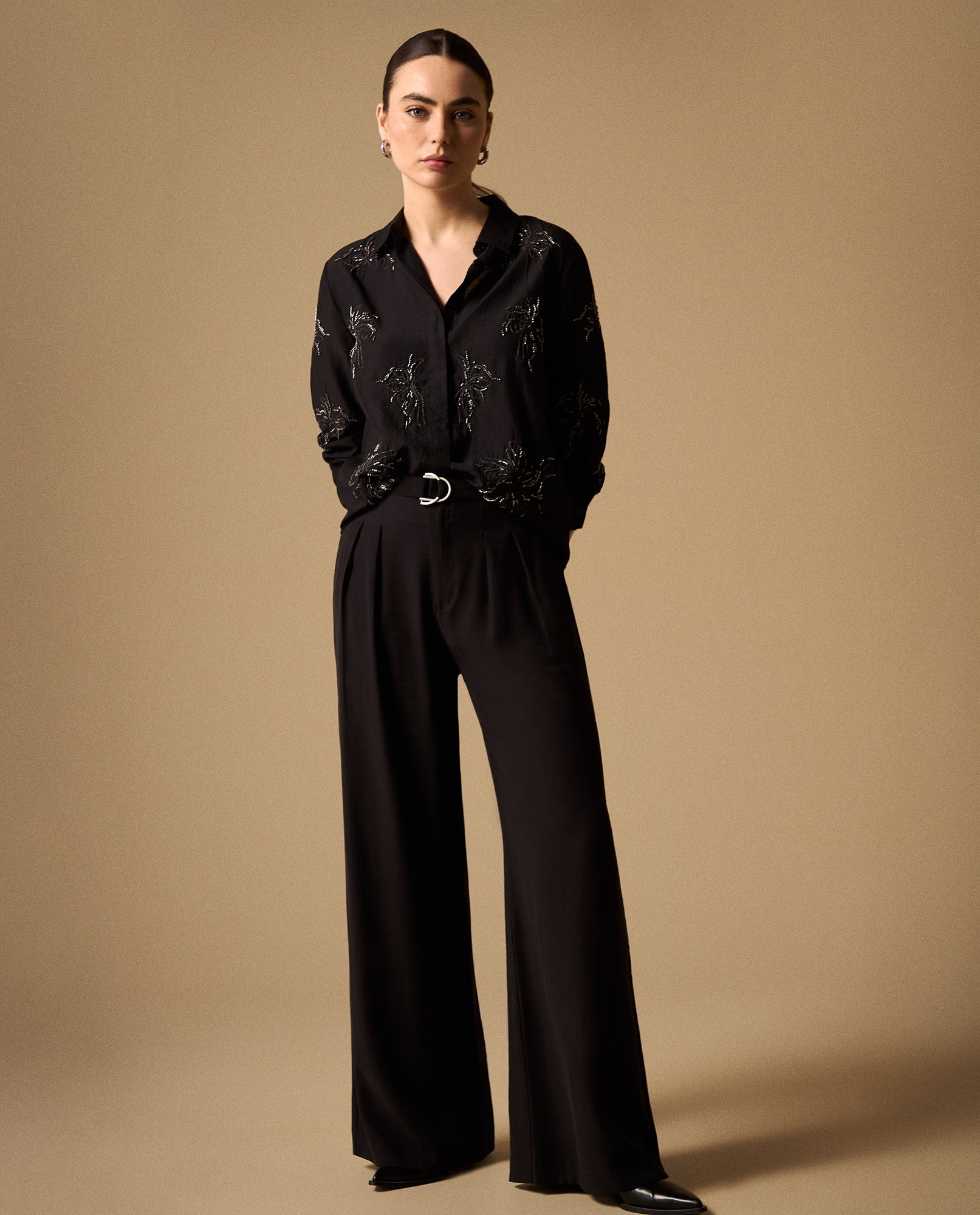 Pantalón Wide Leg con Cinturón - Negro 34_439G018_NEG190303_0