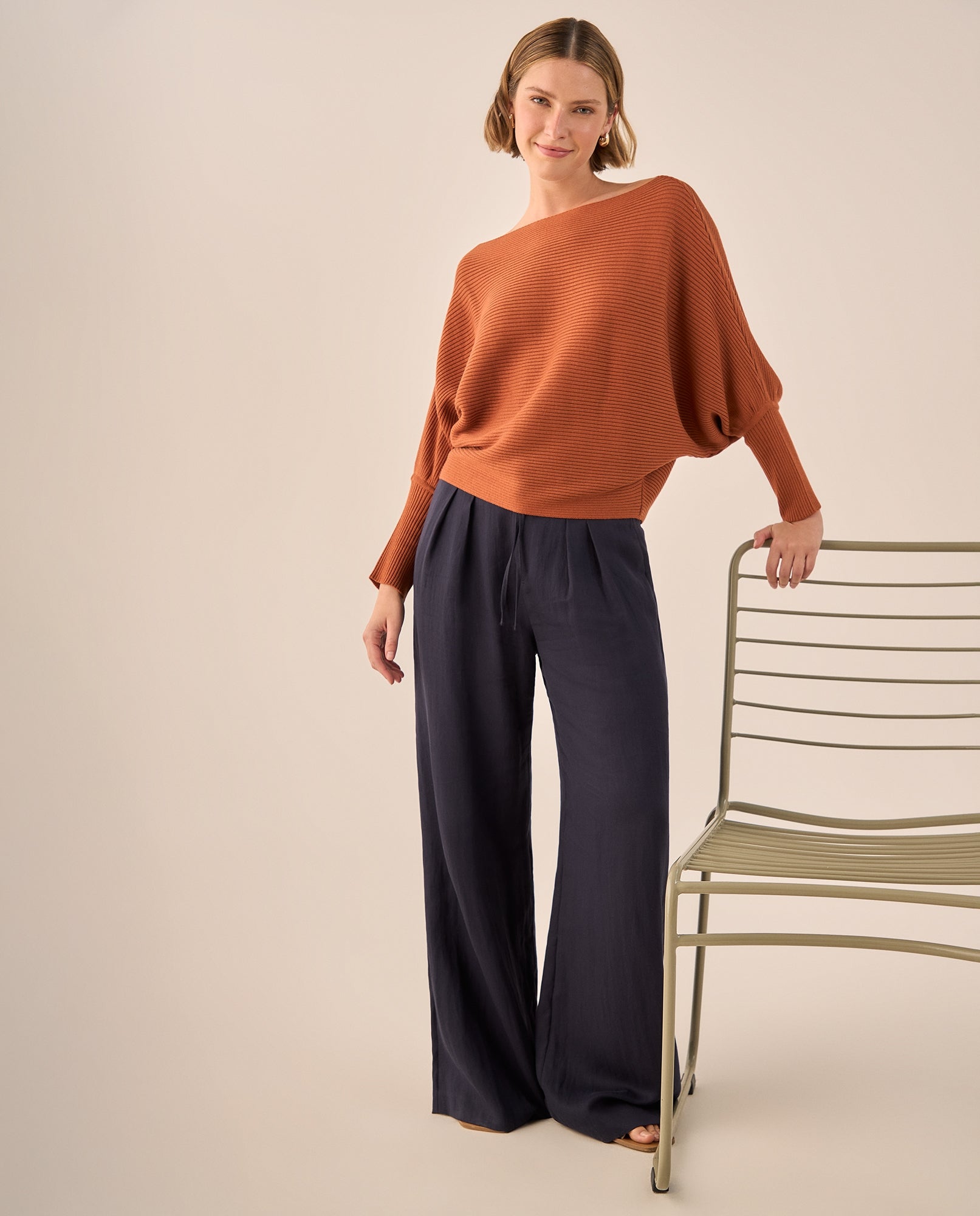 Pantalón Wide Leg Azul Marino Fluido - Azul 34_439G019_AZU193924_0