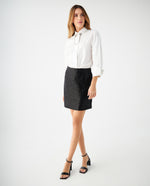 Falda con lentejuelas para mujer - Negro