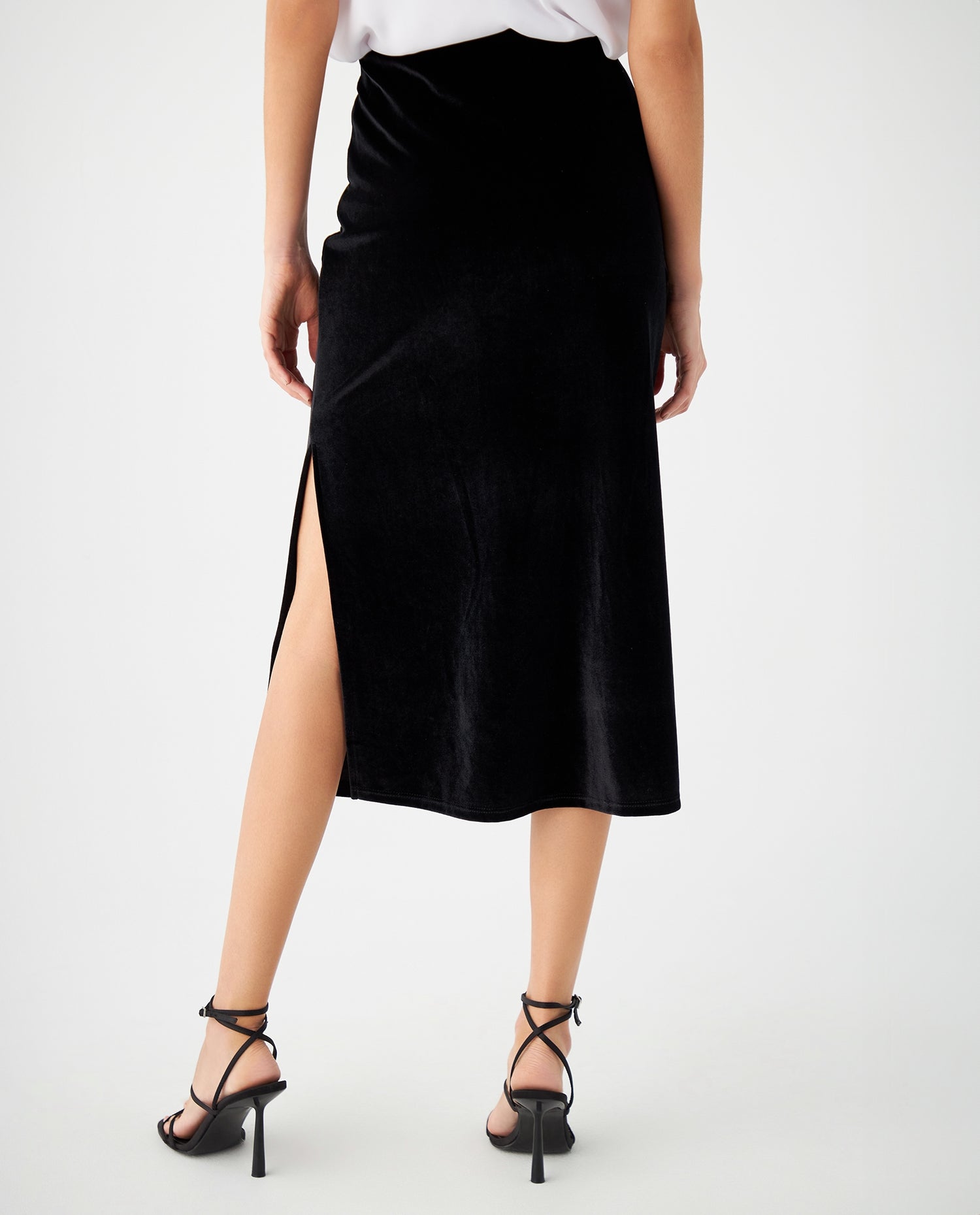 Falda larga para mujer - Negro