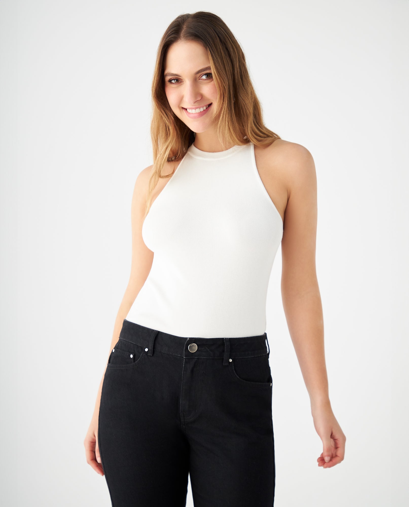 Camiseta tejida para mujer - Crudo 34_469F201_CRU111001_0