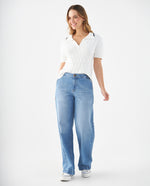 Sueter tipo polo para mujer - Crudo