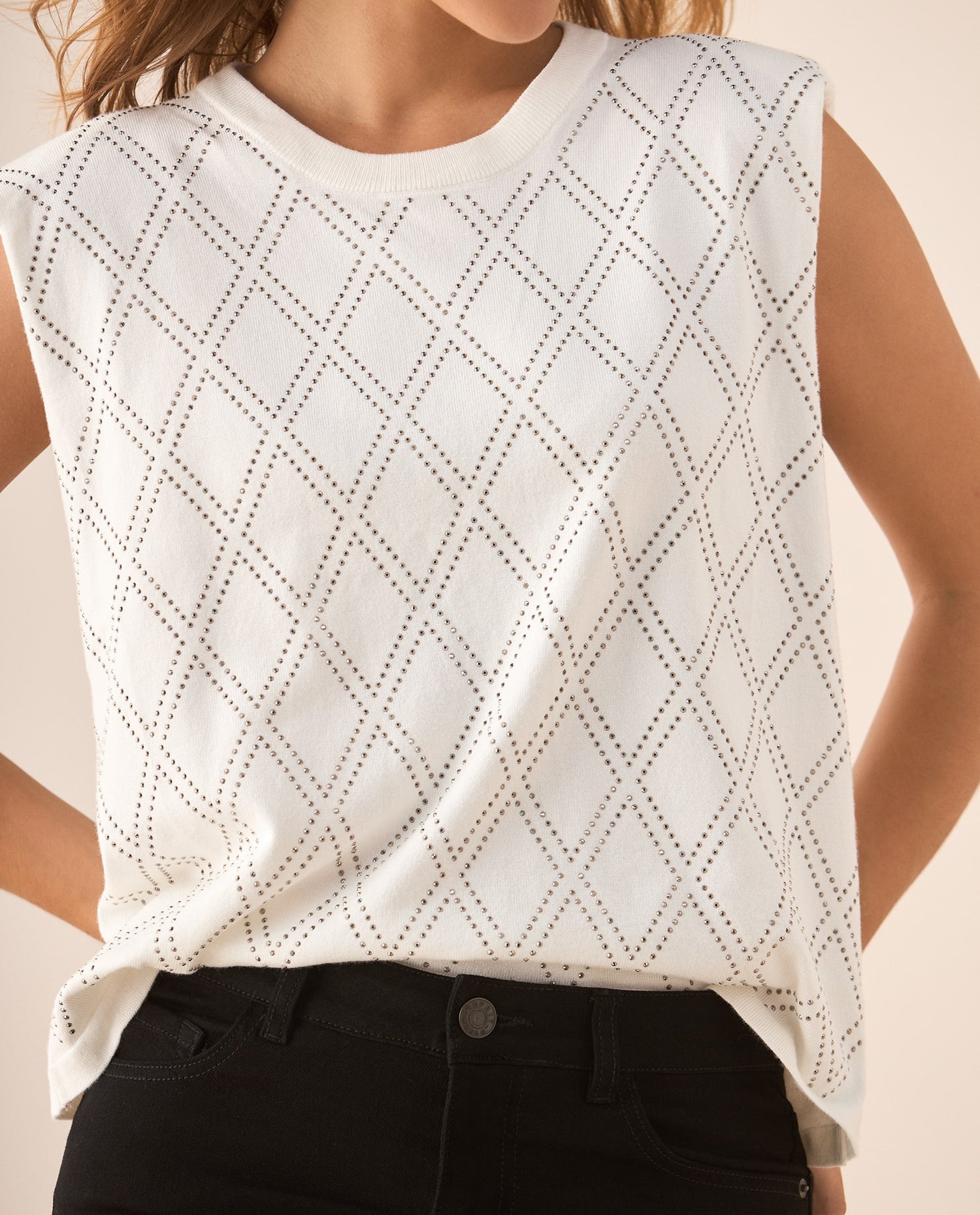 Camisa tejida manga sisa para mujer - Amarillo