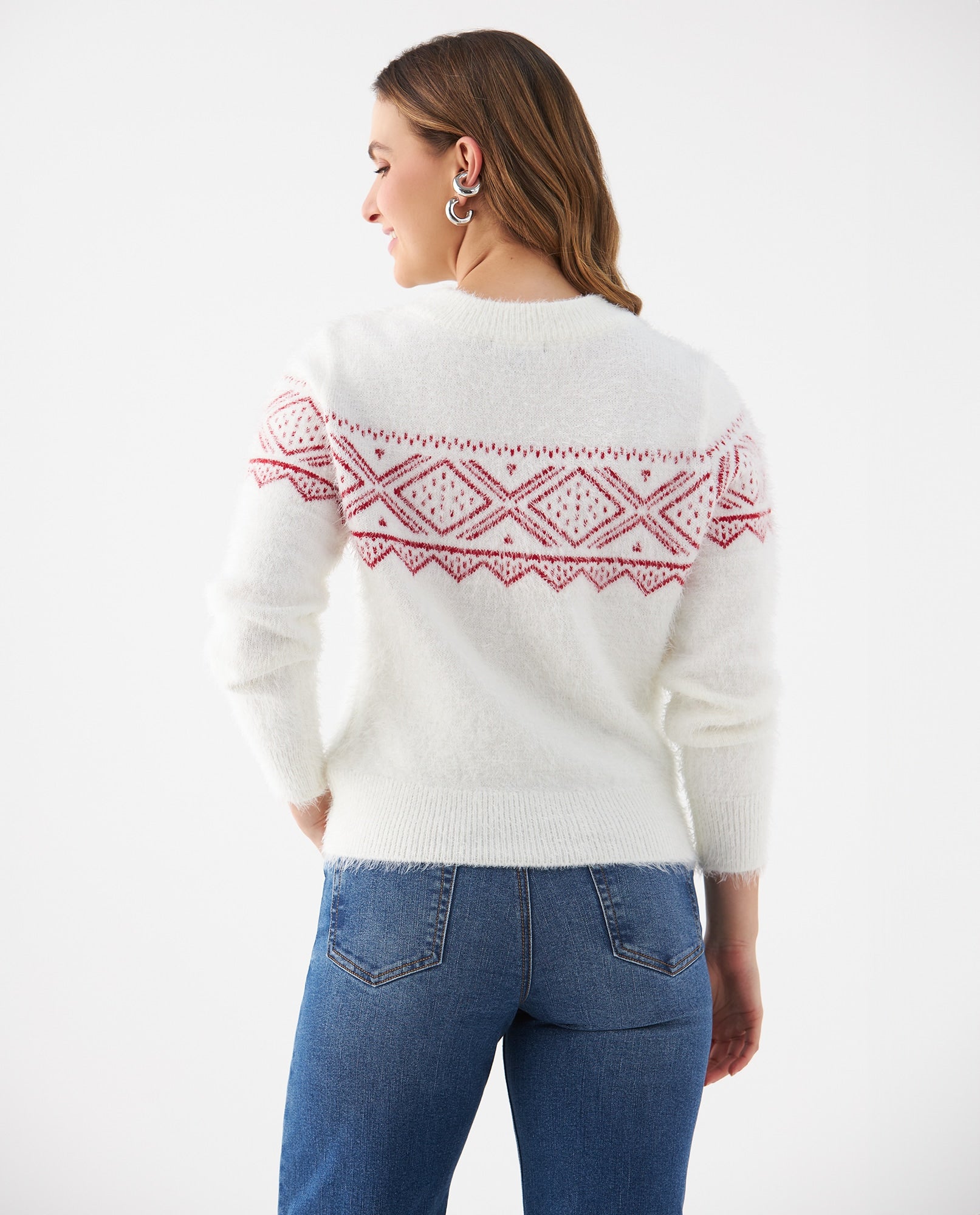 Buzo en bloques de color para mujer - Crudo 34_469F217_CRU110604_4