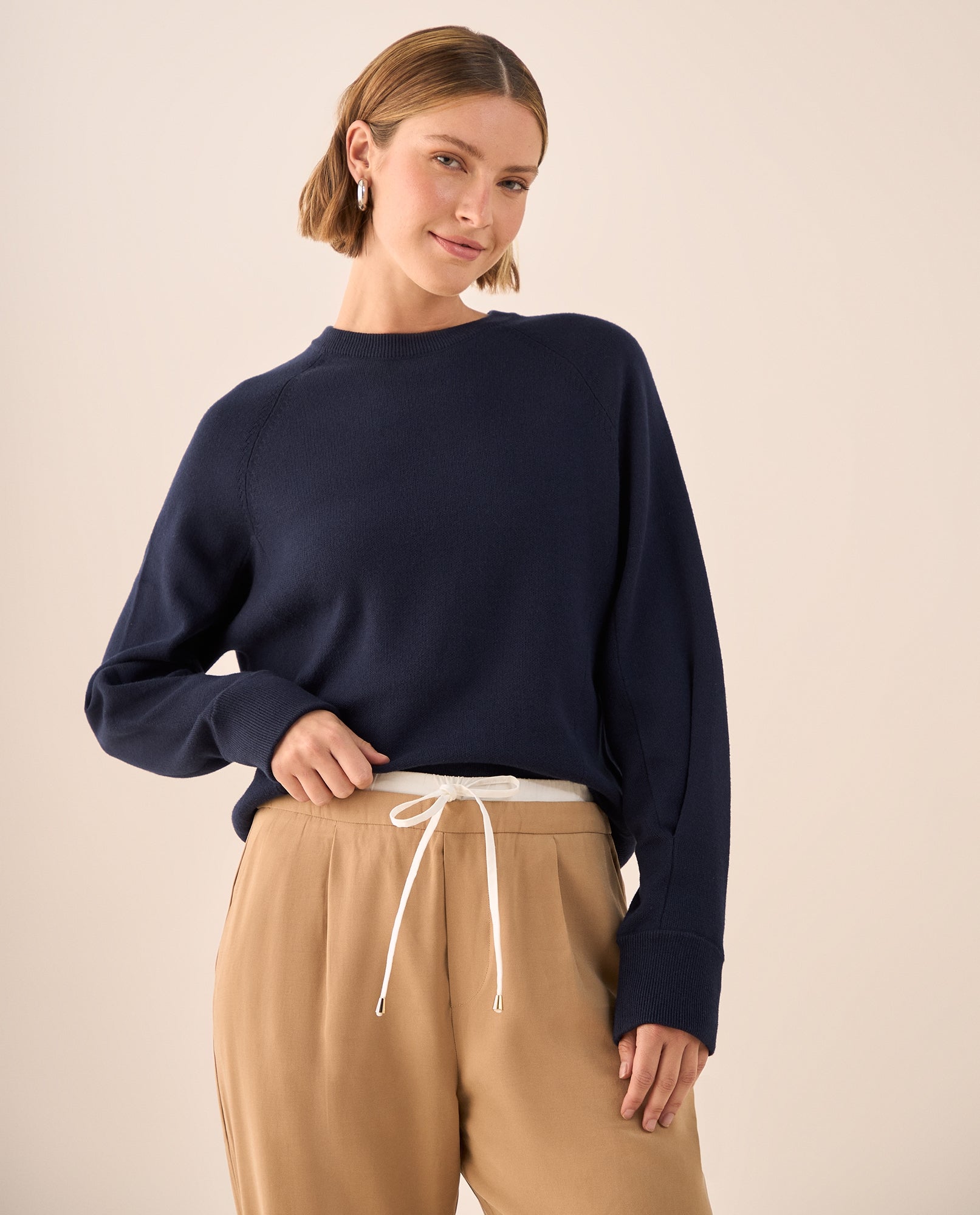 Suéter Oversized Azul Marino - Azul 34_469G204_AZU193924_0