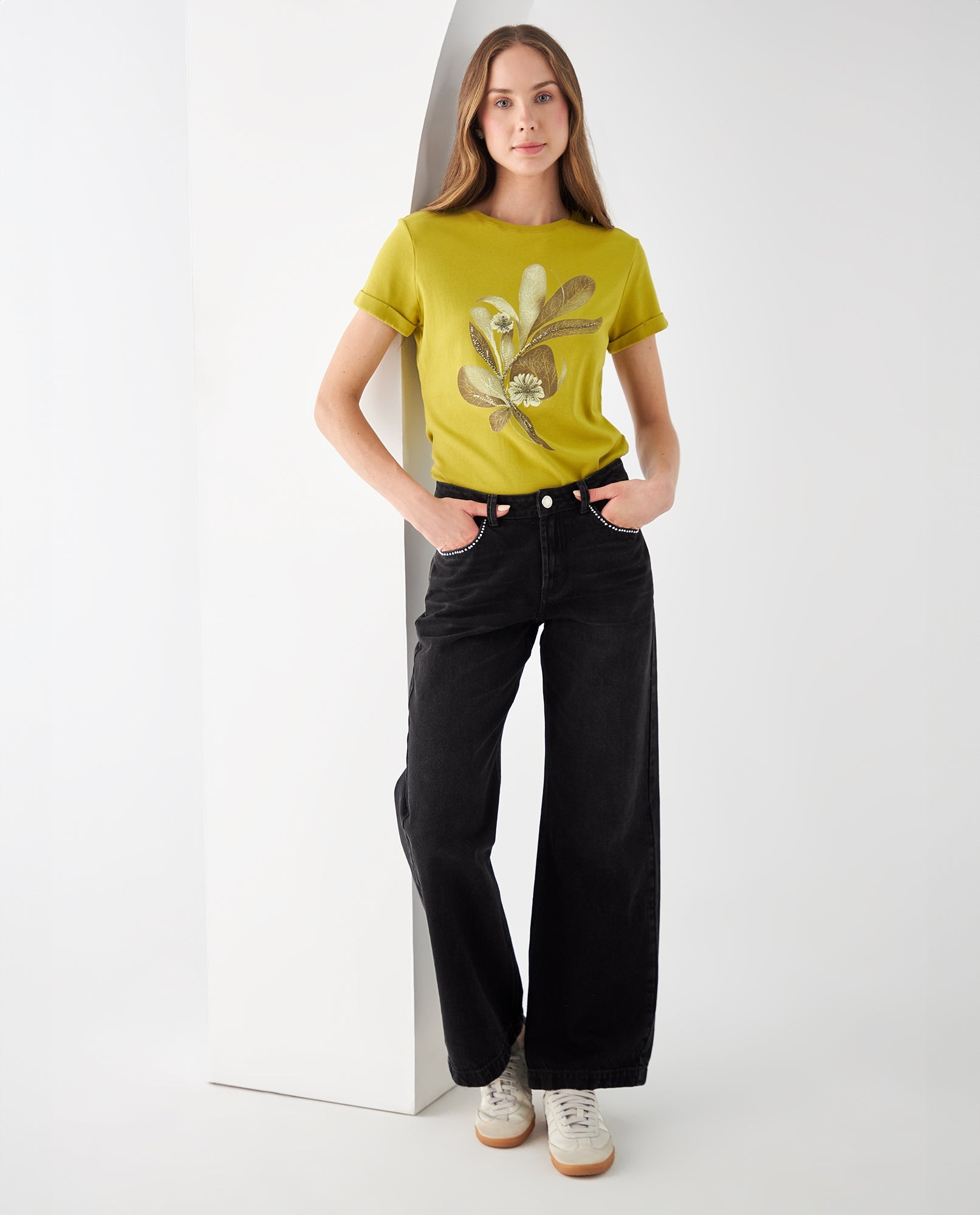 Jean con apliques brillantes para mujer - Negro 34_471F009_NEG193909_0