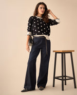 Jean Straight tono medio para mujer - Azul