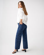 Jean Wide Leg tono oscuro para mujer - Azul