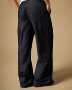 Jean liviano tipo wide leg - Azul