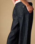 Jean liviano tipo wide leg - Azul