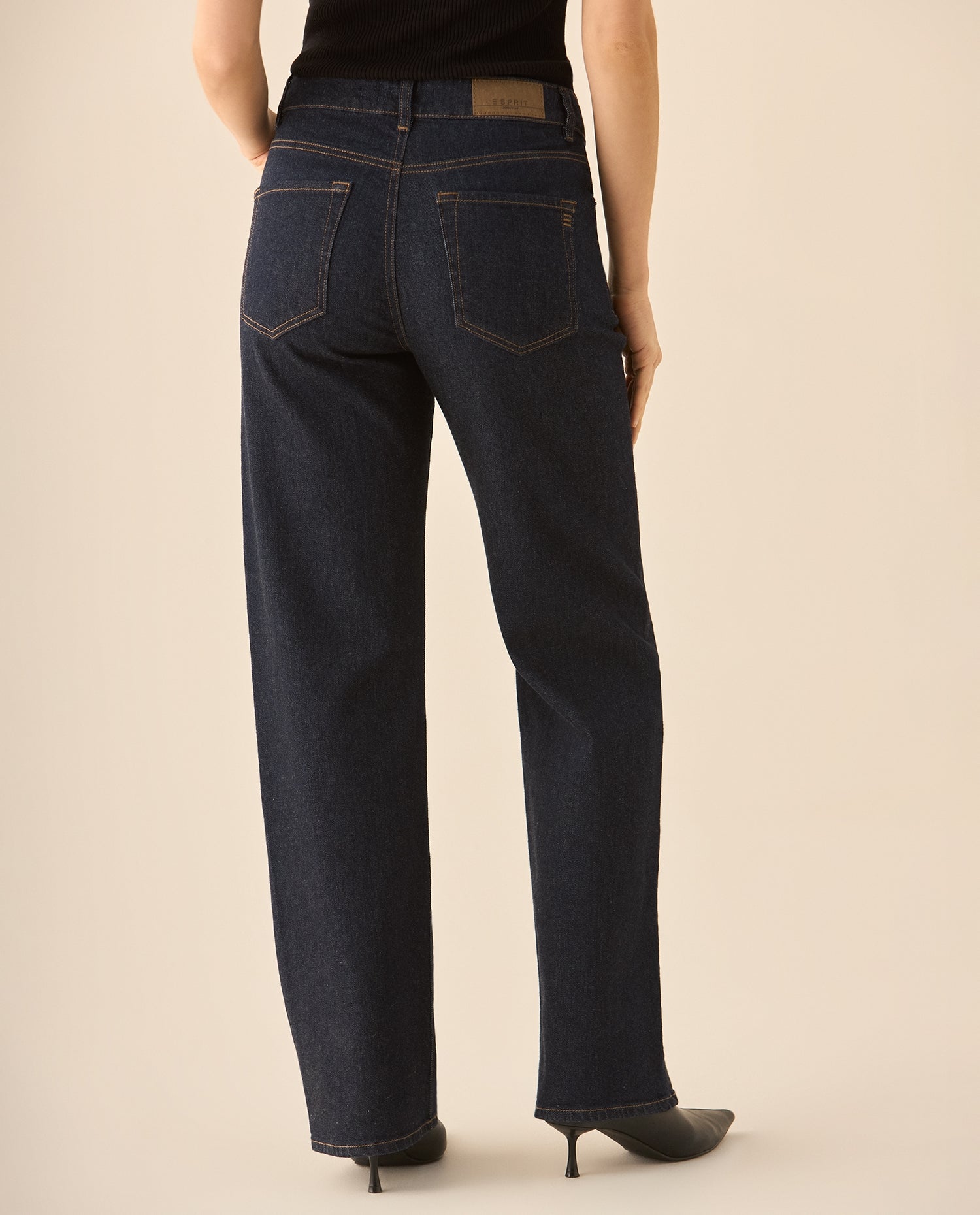 Jean Straight tono oscuro para mujer  - Azul