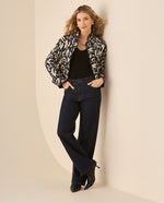 Jean Straight tono oscuro para mujer  - Azul
