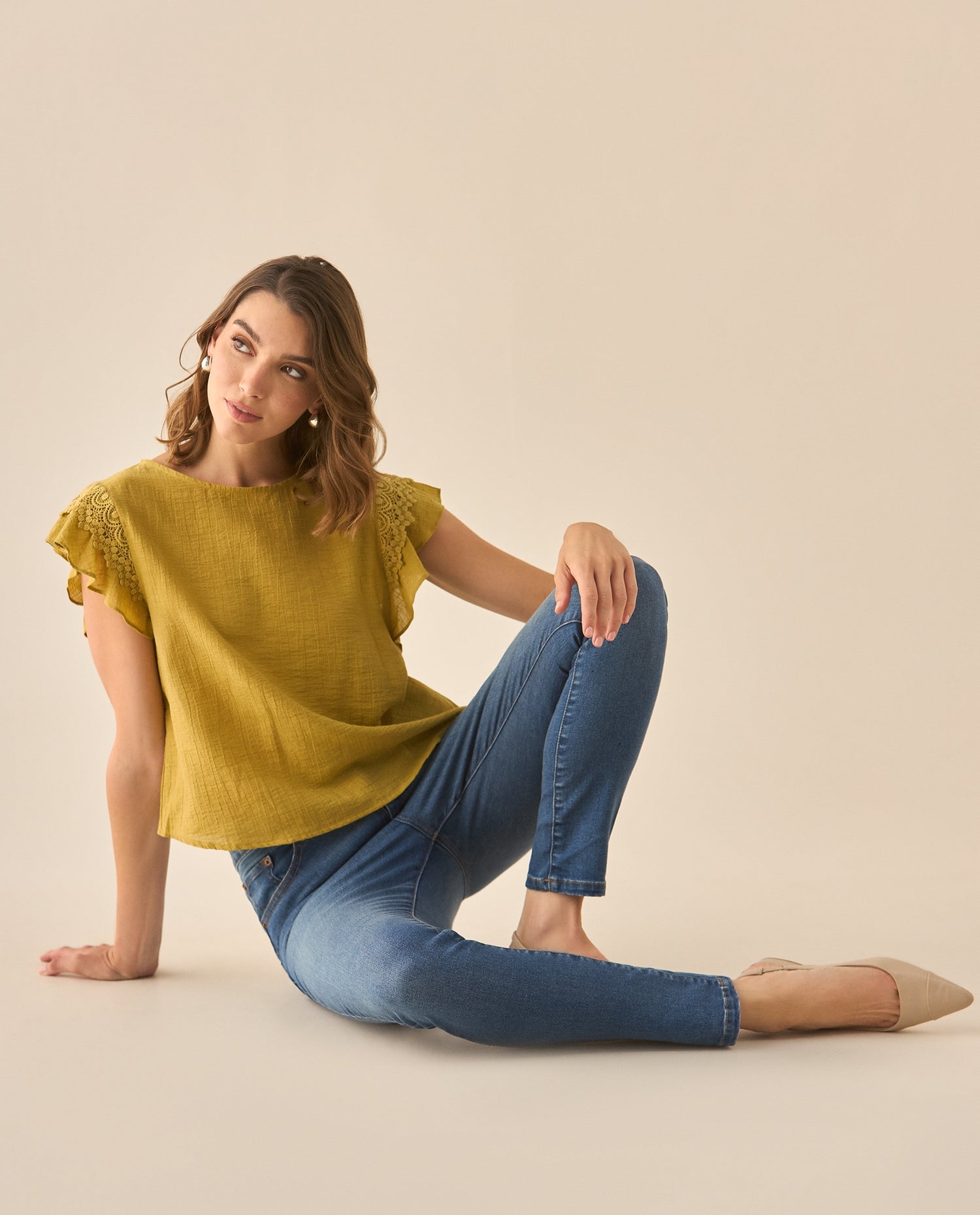 Jean Skinny cinco bolsillos para mujer  - Azul