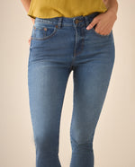 Jean Skinny cinco bolsillos para mujer  - Azul