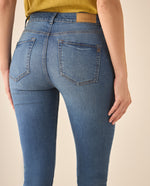 Jean Skinny cinco bolsillos para mujer  - Azul
