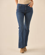 Jean Boot cut tono medio oscuro para mujer - Azul