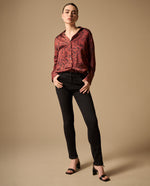 Jean Slim Negro con Detalles Brillantes - Negro