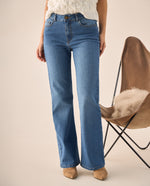Jean Boot Cut Azul Rivera Medio - Azul