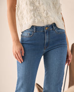 Jean Boot Cut Azul Rivera Medio - Azul