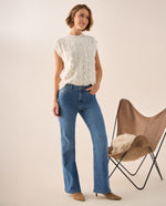 Jean Boot Cut Azul Rivera Medio - Azul