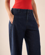 Jean Wide Leg con Silueta Palazzo Moderna - Azul