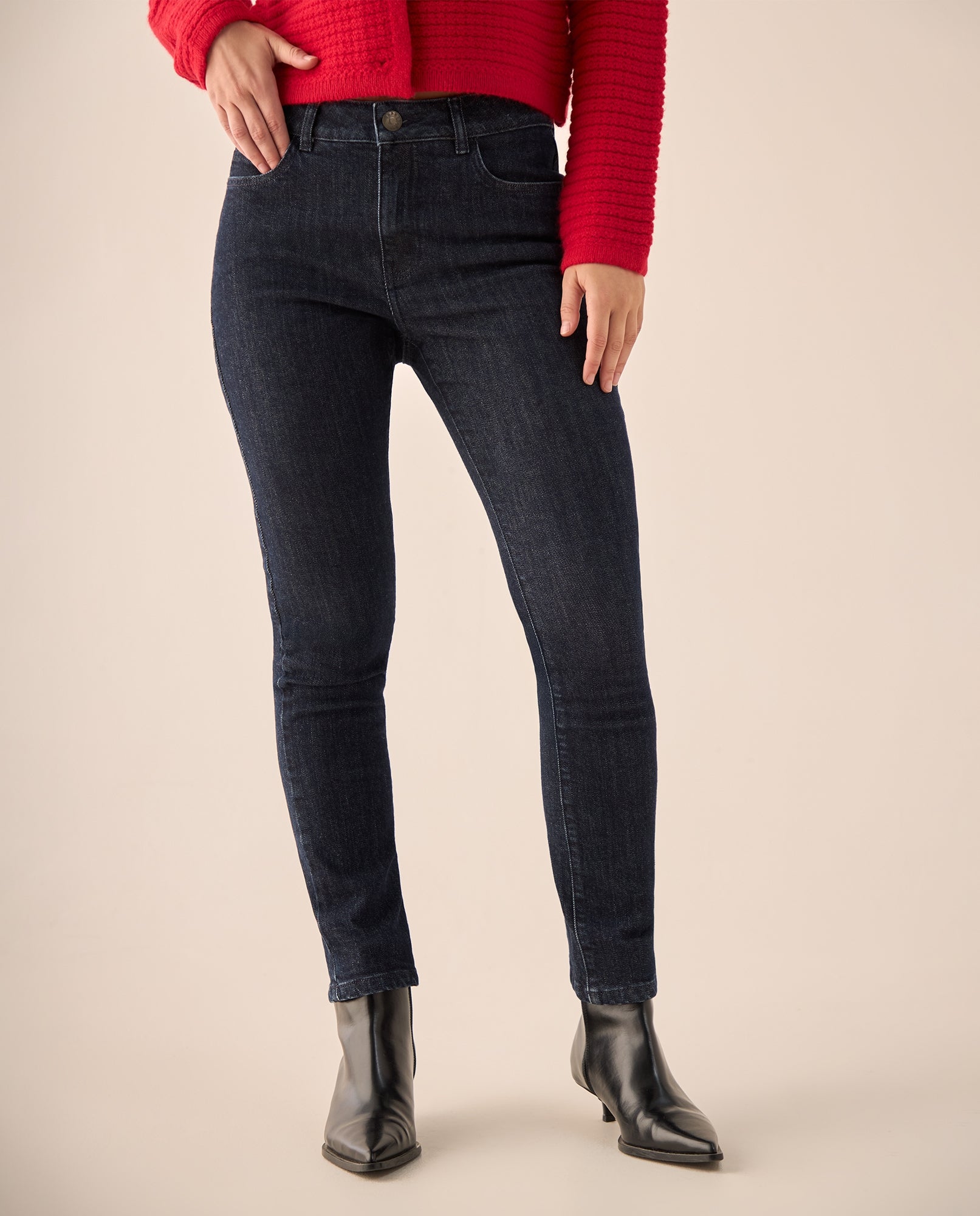 Jean Slim Azul Oscuro Tiro Alto - Azul 34_479G013_AZU193924_3