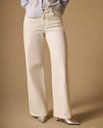 Jean Wide Leg Blanco Tiro Alto - Blanco