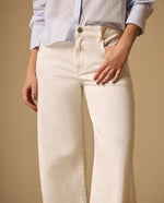 Jean Wide Leg Blanco Tiro Alto - Blanco