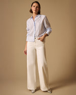 Jean Wide Leg Blanco Tiro Alto - Blanco