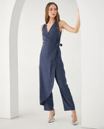 Enterizo de pantalón largo para mujer - Azul
