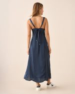 Vestido con escote en V para mujer - Verde