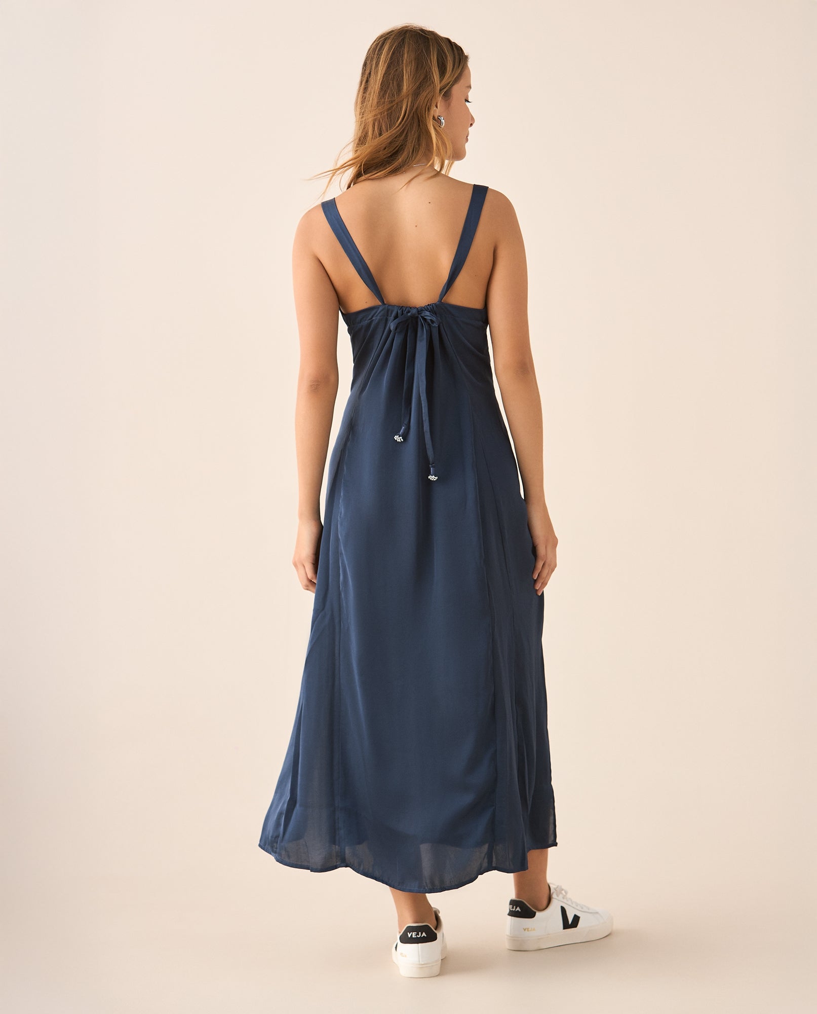 Vestido con escote en V para mujer - Verde 34_499F001_VER194914_4