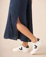 Vestido con escote en V para mujer - Verde
