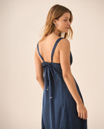 Vestido con escote en V para mujer - Verde