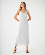 Vestido con escote redondo para mujer - Gris