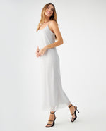 Vestido con escote redondo para mujer - Gris