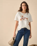 Camiseta manga corta para mujer - Blanco