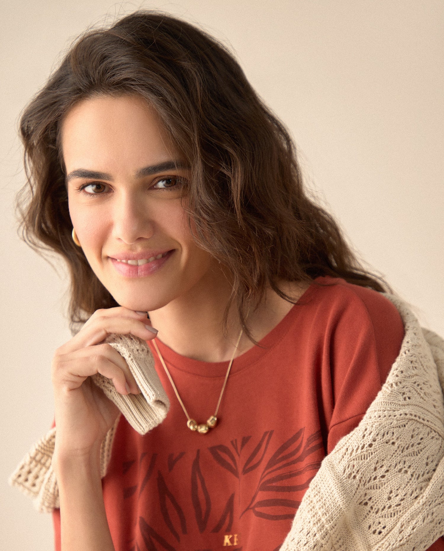 Camiseta manga corta para mujer - Rojo