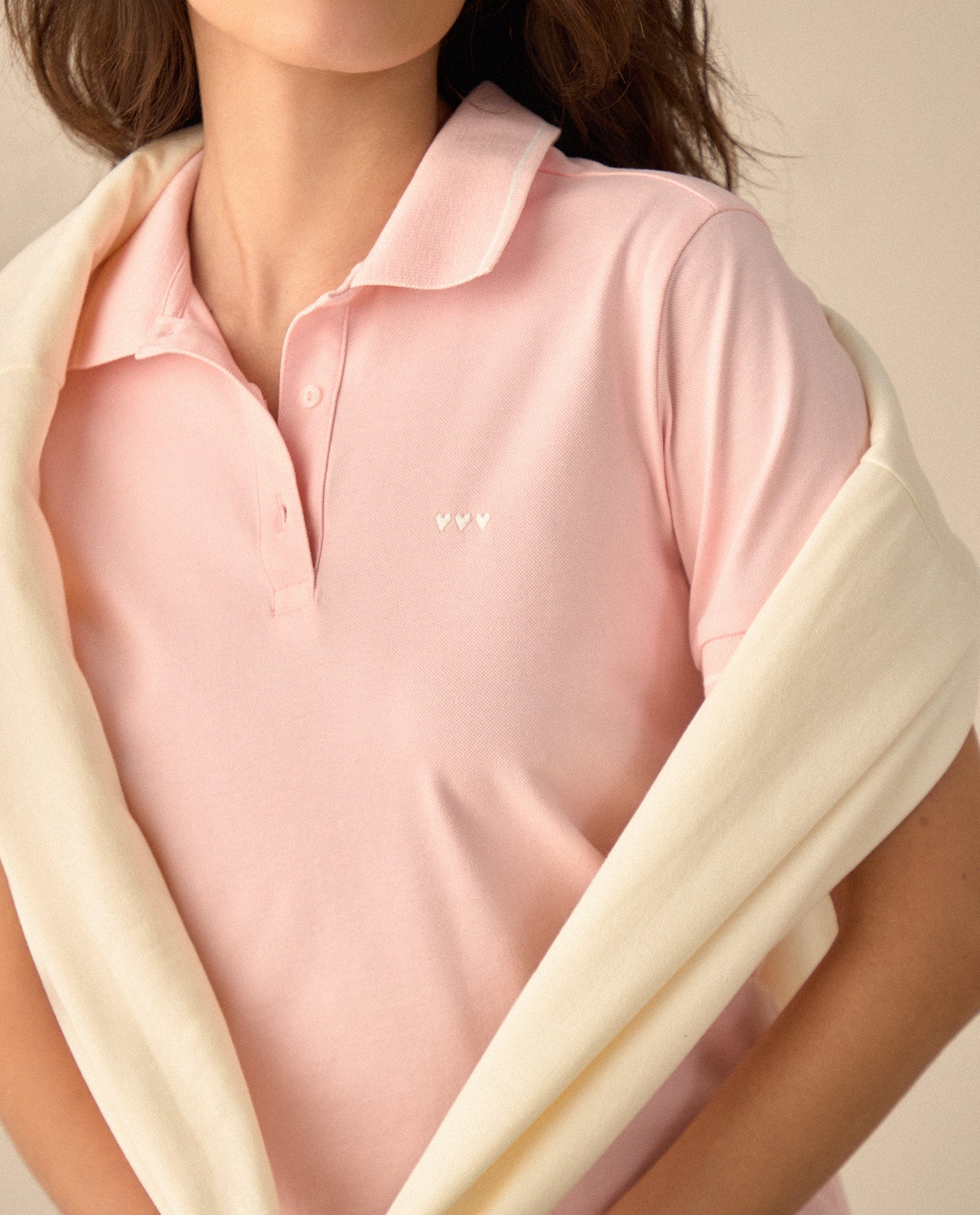 Camiseta polo con mini print - Rosa 34_601G100_ROS152213_3