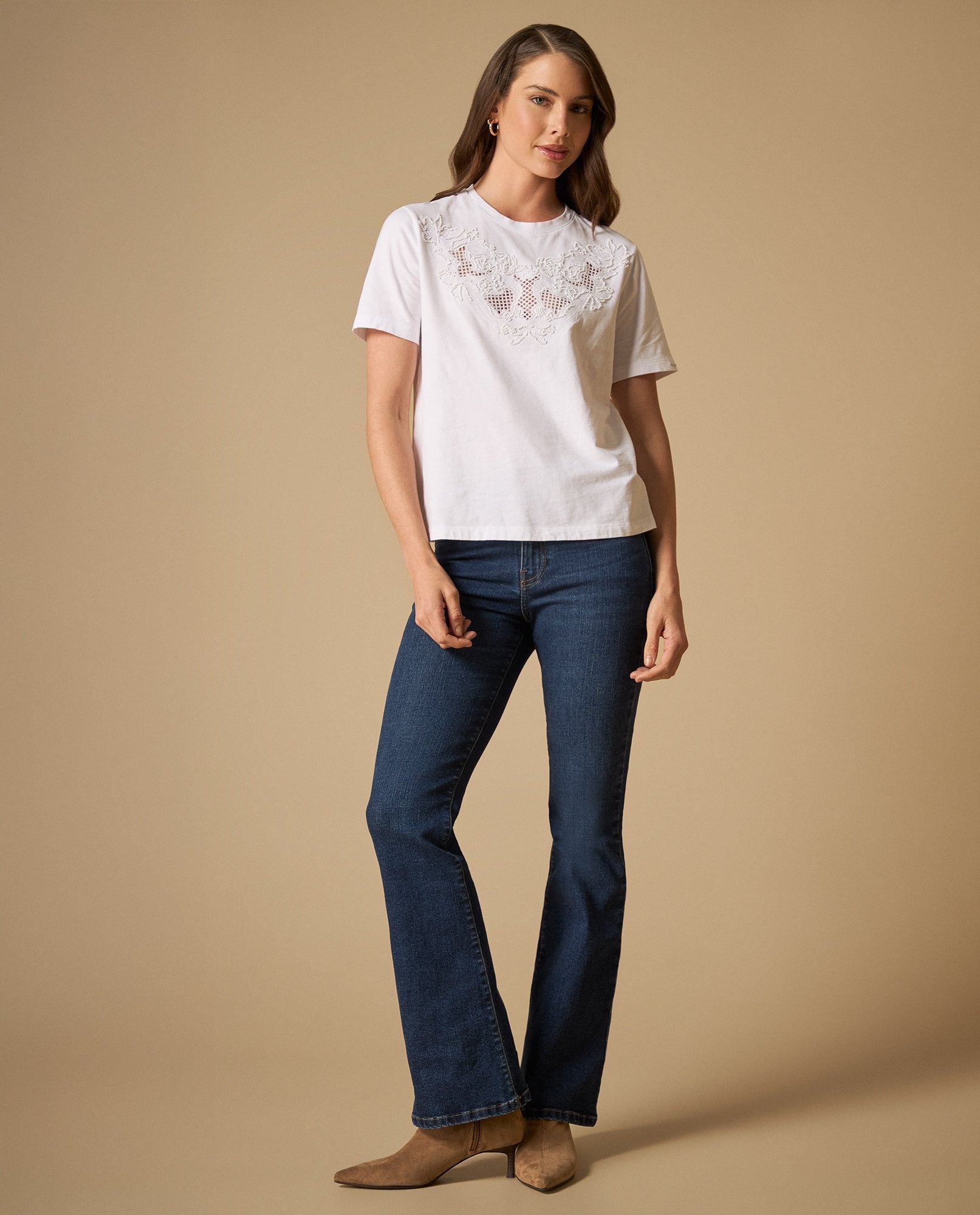 Camiseta manga corta con bordado en pecho - Blanco 34_601H011_BLA110601_5