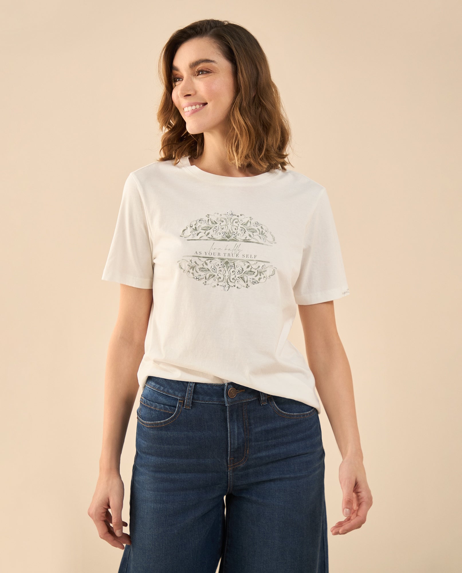 Camiseta estampada con apliques para mujer - Blanco 34_602G002_BLA114202_6